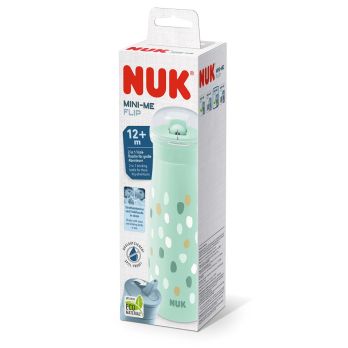 Vaso Mini-Me Flip 450ml Lunares - Verde