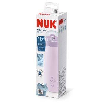 Vaso Mini-Me Flip Acero Inoxidable 500ml Flores