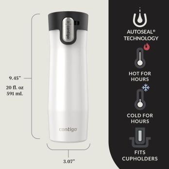Contigo Vaso Térmico Westloop 3.0 Salt - Blanco